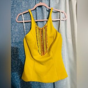 XOXO Yellow Camisole with Beaded Detail